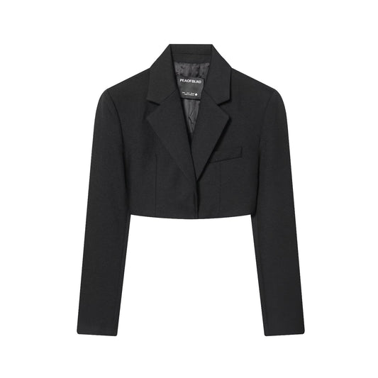 Retro Short Waist Jacket+Pants Set