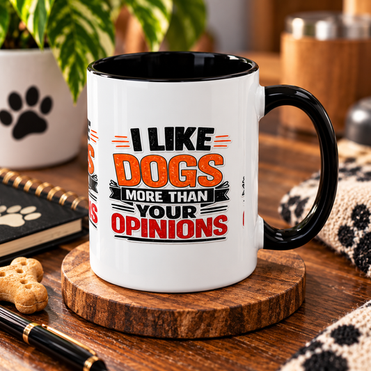 I Like Dogs More Than Your Opinions Mug