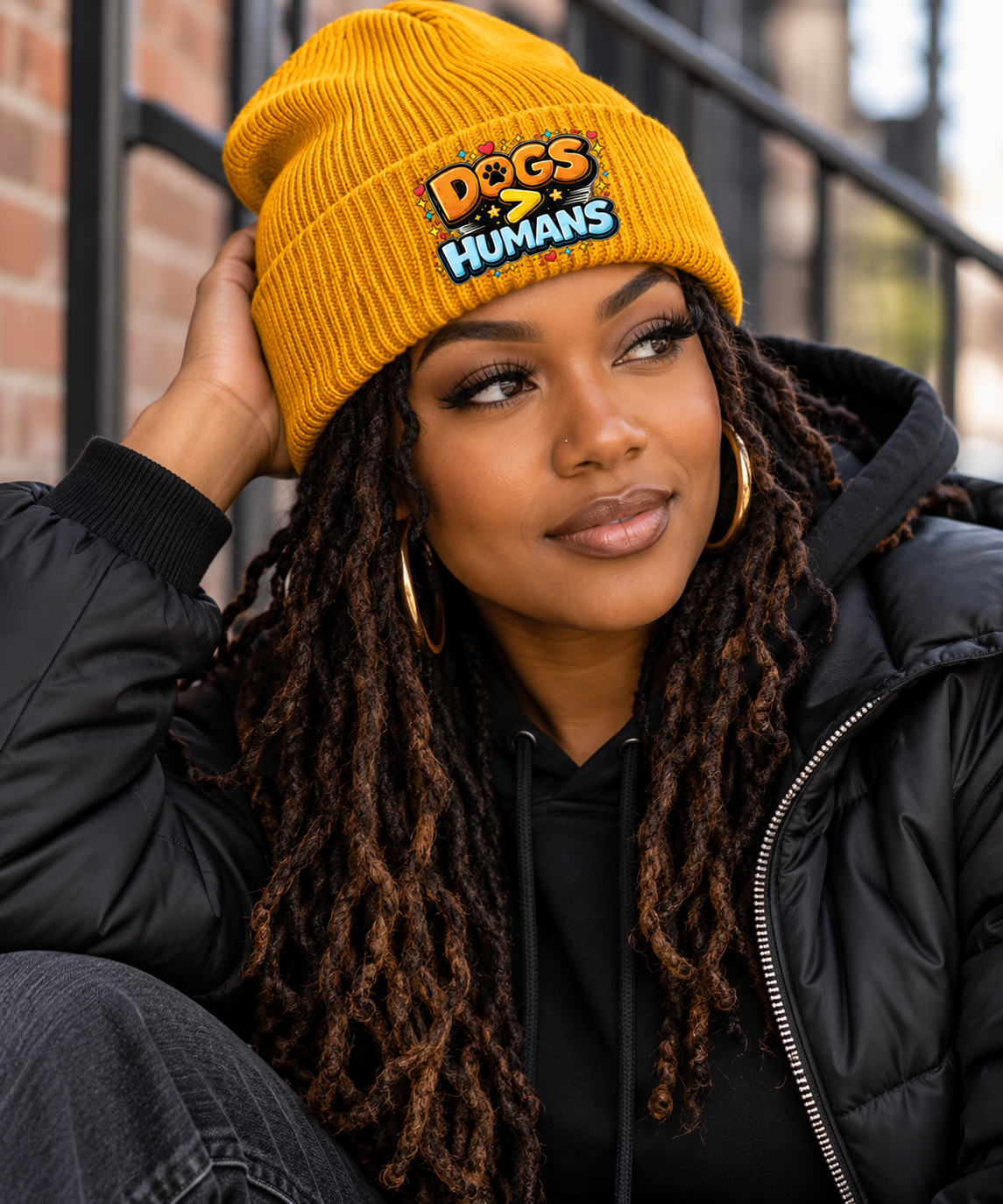 Dogs > Humans Beanie