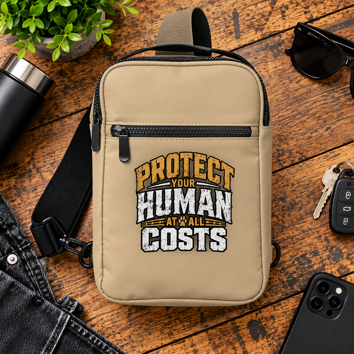 Protect Your Human At All Costs Backpack