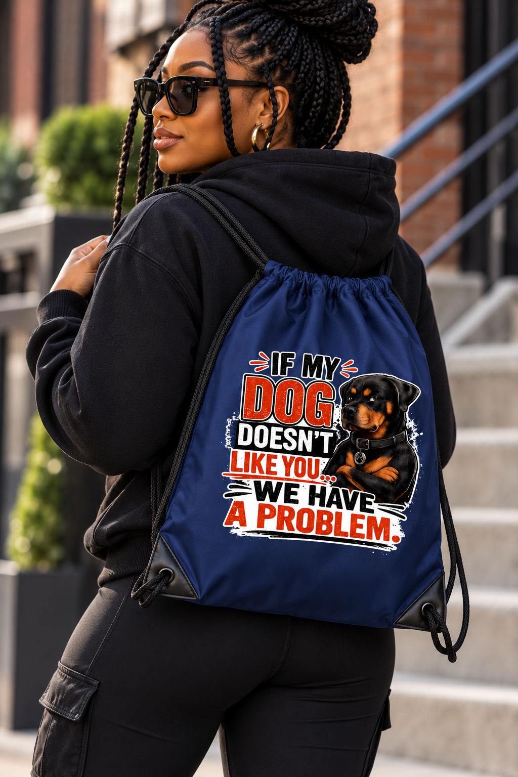 If My Dog Doesn't Like You We Have a problem Cinch Bag