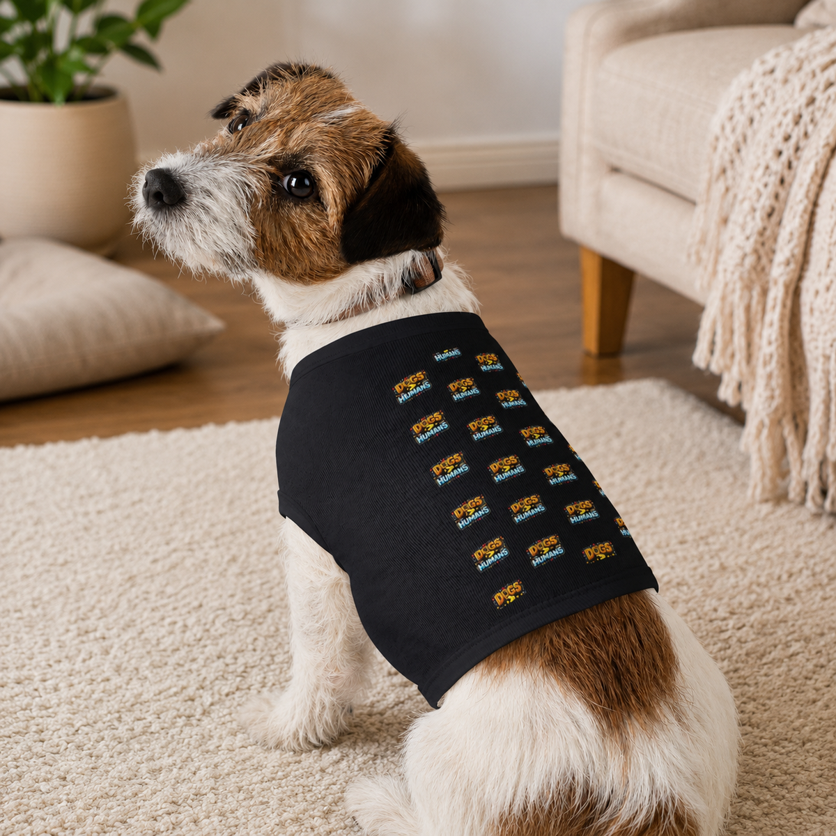 'Dogs > Humans' Pet Tank Top