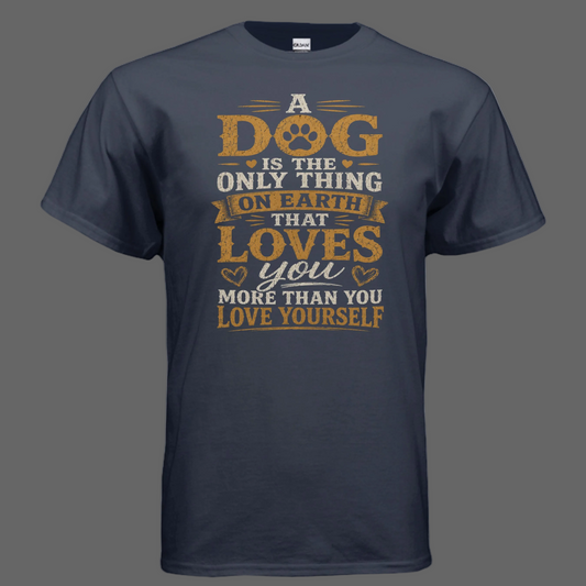 Only Dogs Message Tee