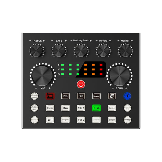 V8s English Bm800 Set with Sound Card and Colorful Lights