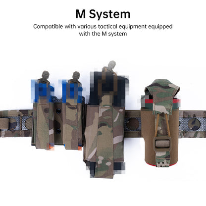 Tactical Smoke Grenade Pouch, MOLLE Bag with Elastic/Fixed Buckle, Outdoor Hunting Accessory, Airsoft Training Gear