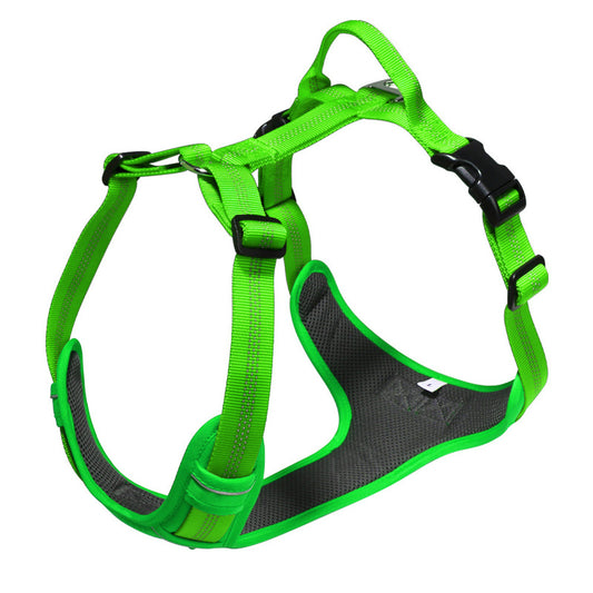 Breathable Reflective Dog Harness Vest, Outdoor No-Pull Escape-Proof Harness with Leash for Large & Medium Dogs