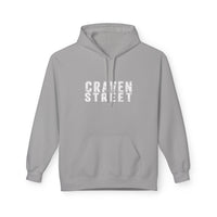 Craven Street Distressed Logo Hoodie — Vintage Streetwear Pullover