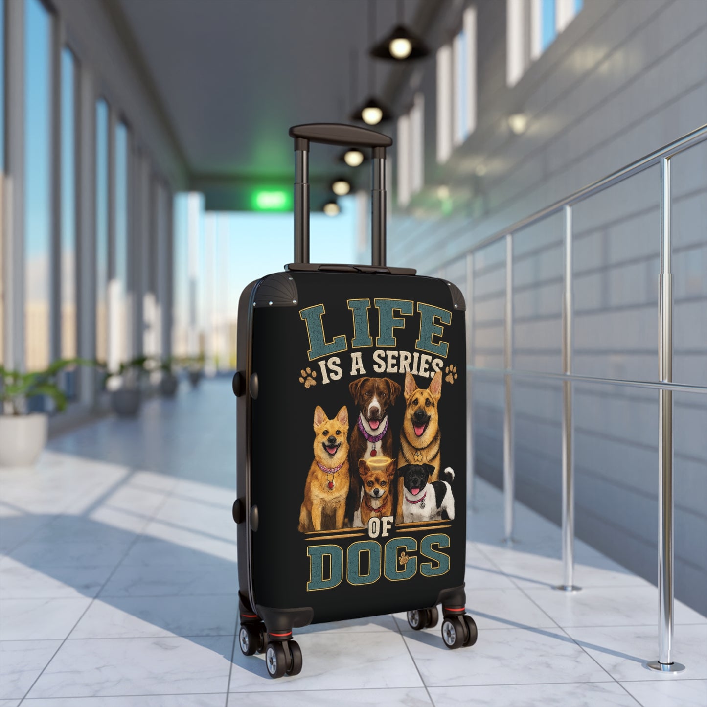 "Life Is A Series of Dogs" Travel Luggage (Dog Lover Carry-On)