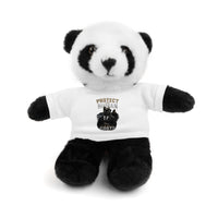 Protect Human Plush Animal with 'Protect Human' Tee