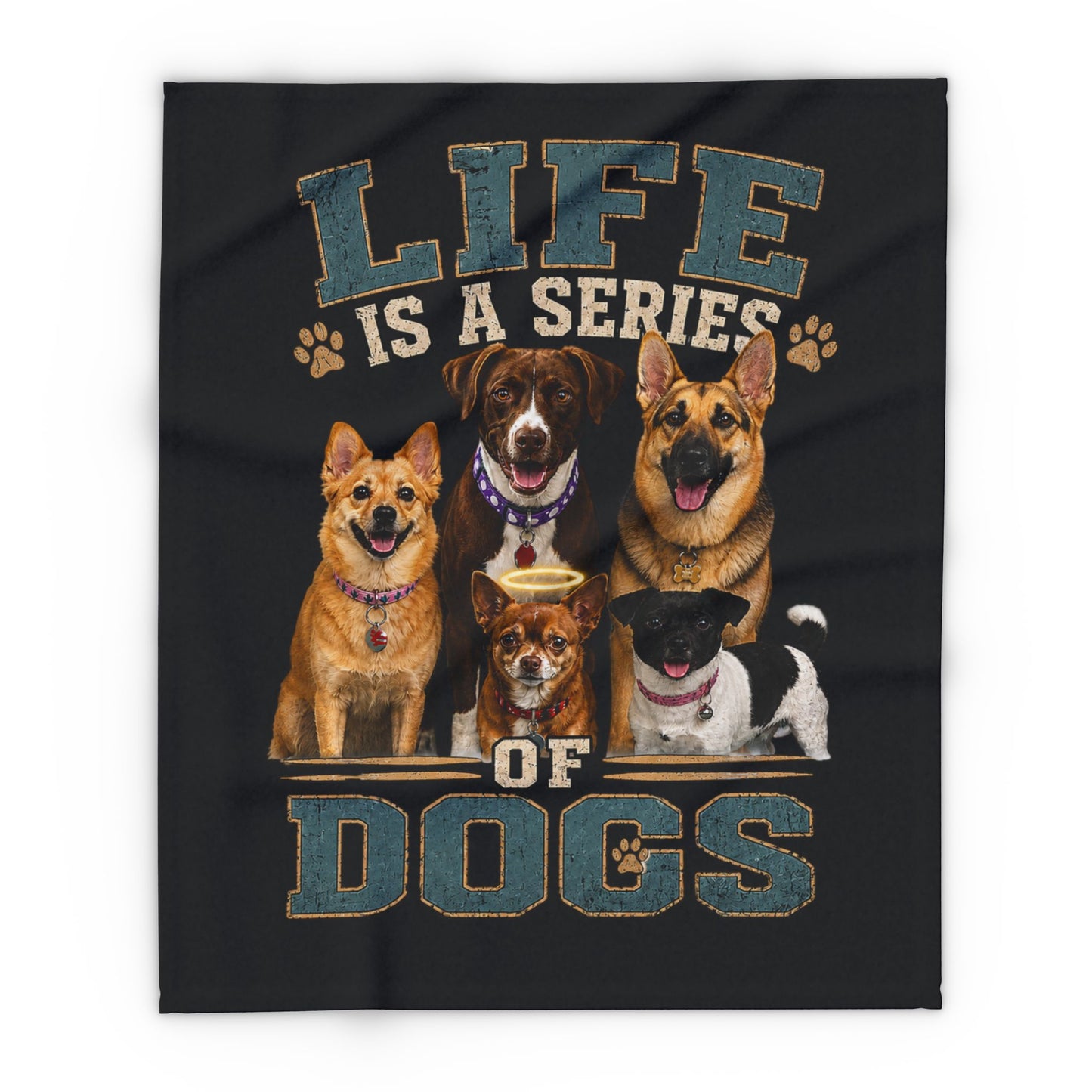 Life Is a Series of Dogs   Arctic Fleece Blanket