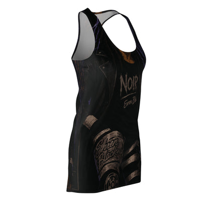 Ehr3n Black Women's Cut & Sew Racerback Dress