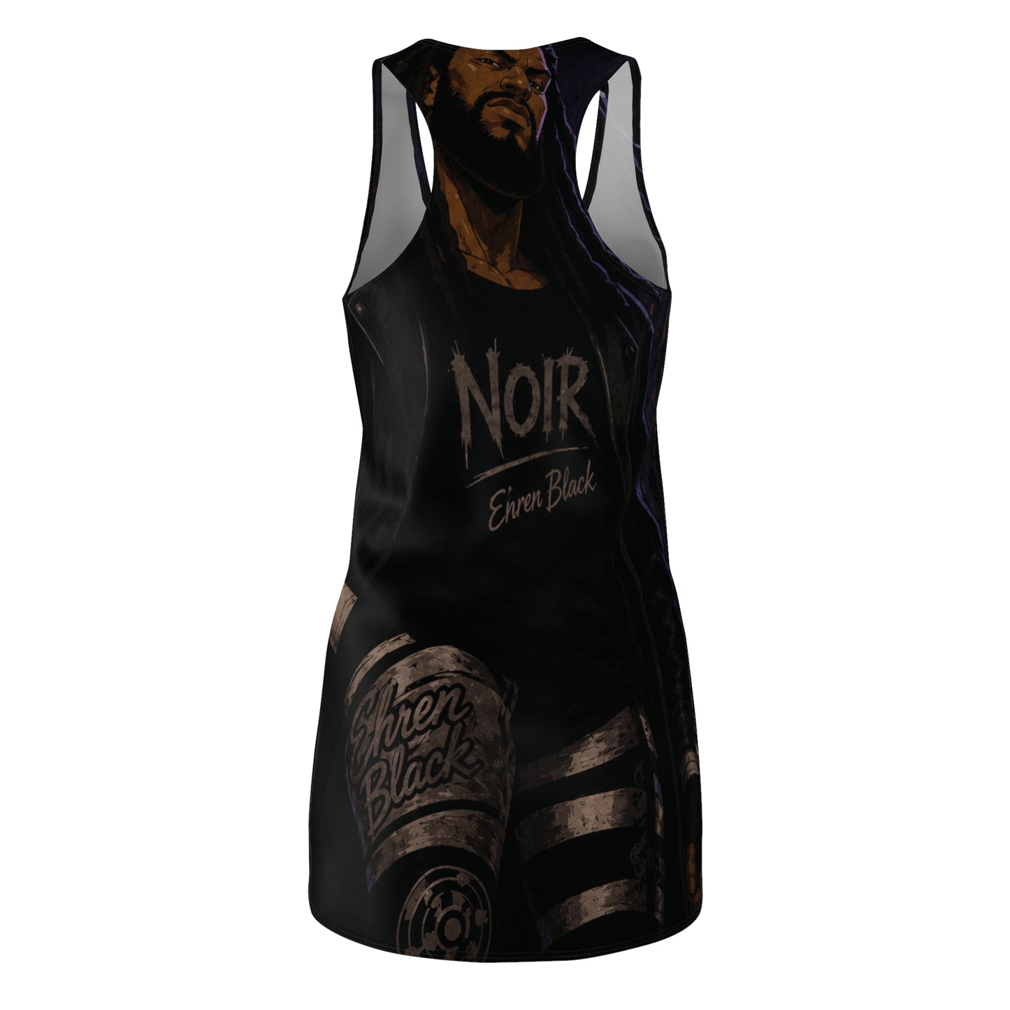 Ehr3n Black Women's Cut & Sew Racerback Dress