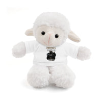 Protect Human Plush Animal with 'Protect Human' Tee