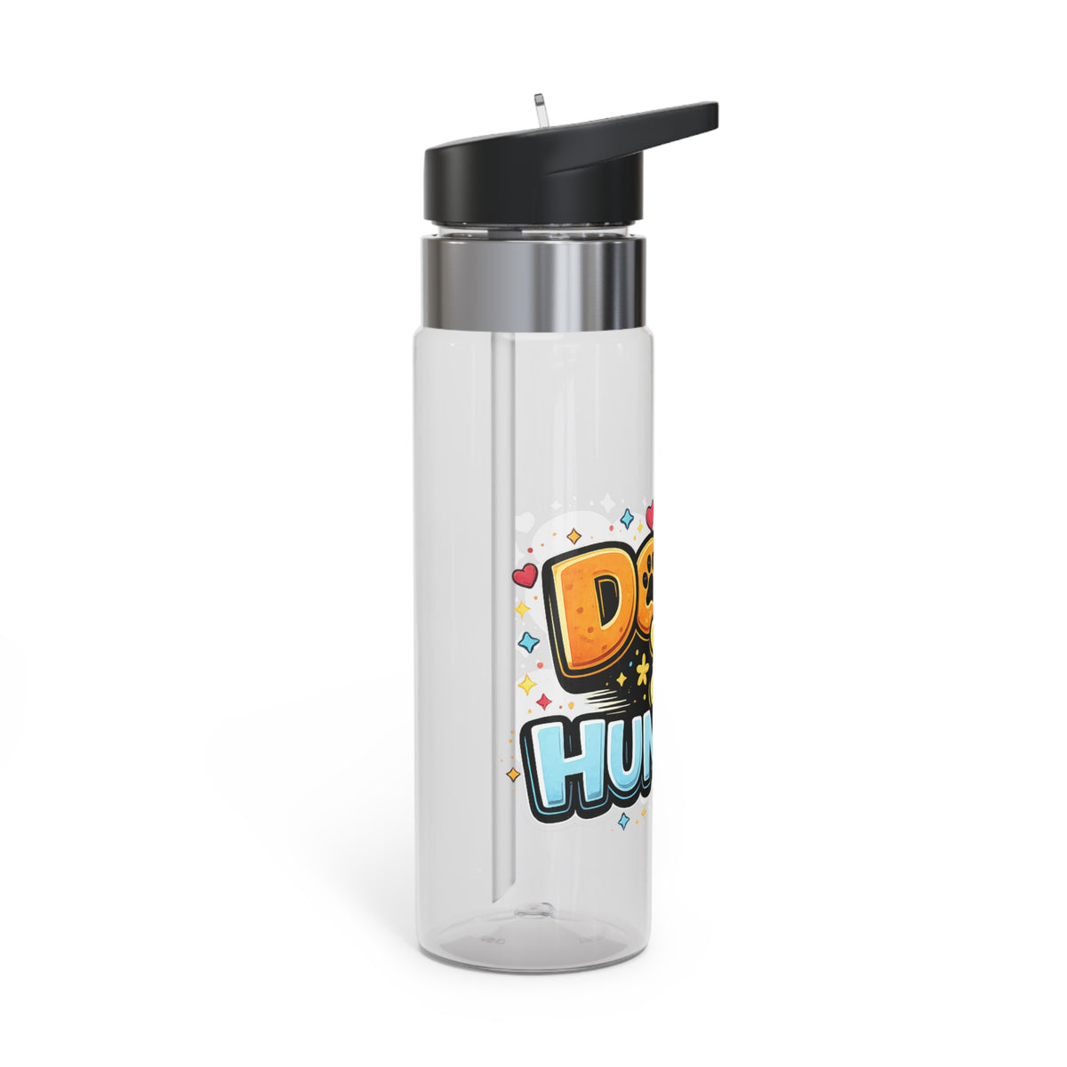 Sport Bottle - “Dogs > Humans” Cute Paw Print Water Bottle (20oz)