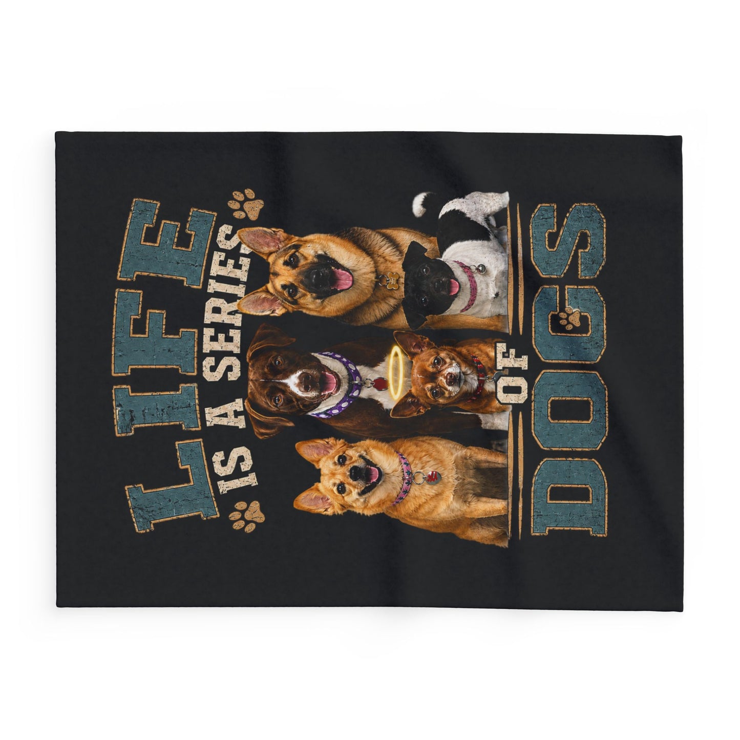 Life Is a Series of Dogs   Arctic Fleece Blanket