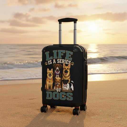 "Life Is A Series of Dogs" Travel Luggage (Dog Lover Carry-On)