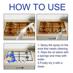Protective Kitchen Cleaner, Range Hood Kitchenware Heavy Oil Cleaning Strong Decontamination