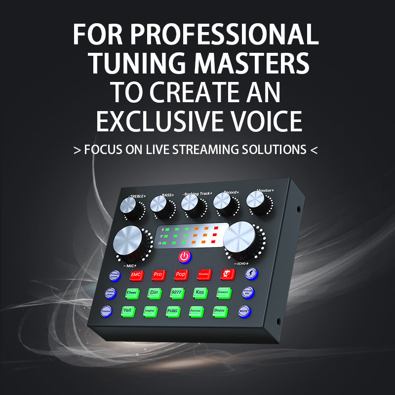 V8s English Bm800 Set with Sound Card and Colorful Lights