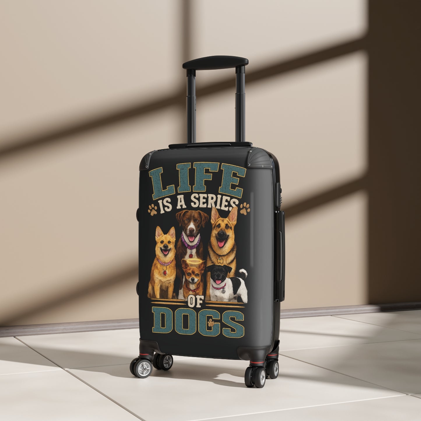 "Life Is A Series of Dogs" Travel Luggage (Dog Lover Carry-On)