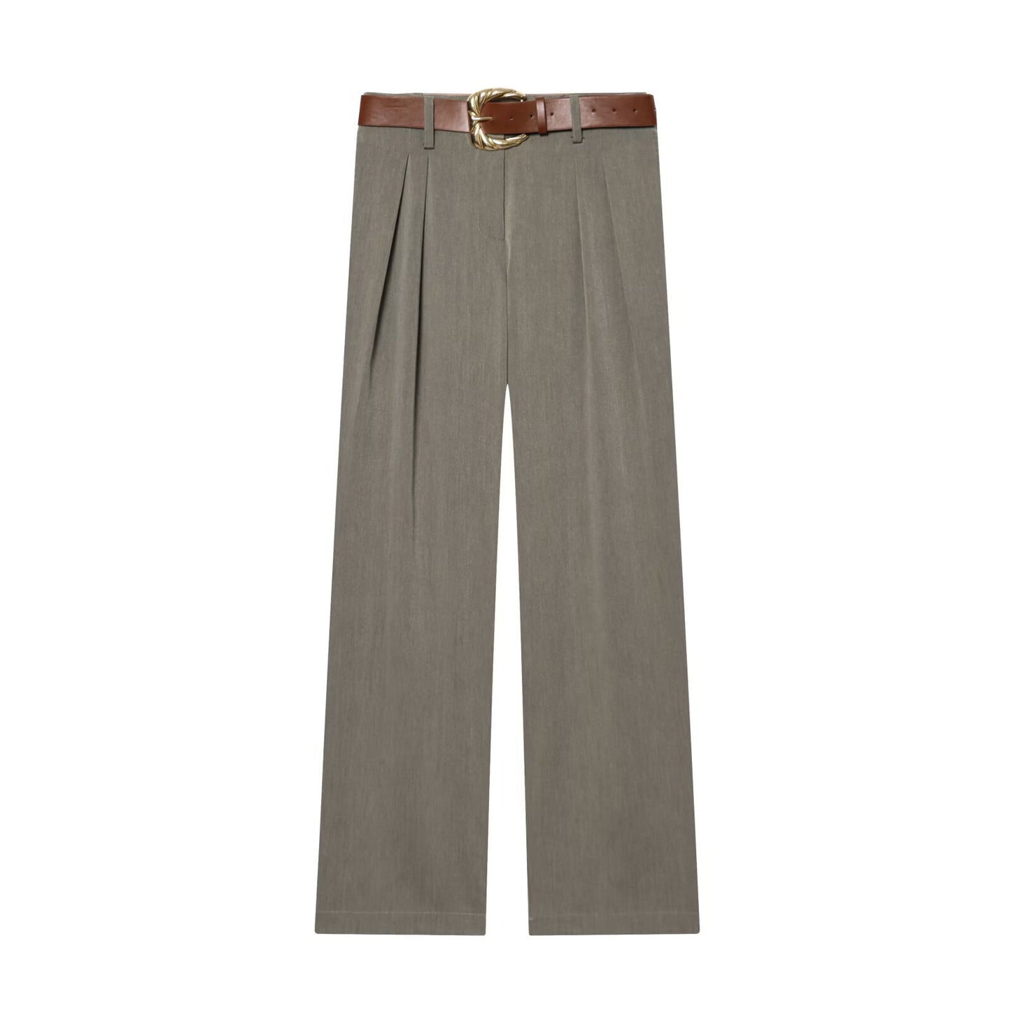 Street straight waistband pants
