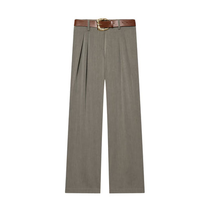 Street straight waistband pants