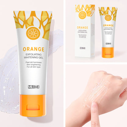 Orange Exfoliating Whitening Gel for Face Scrub