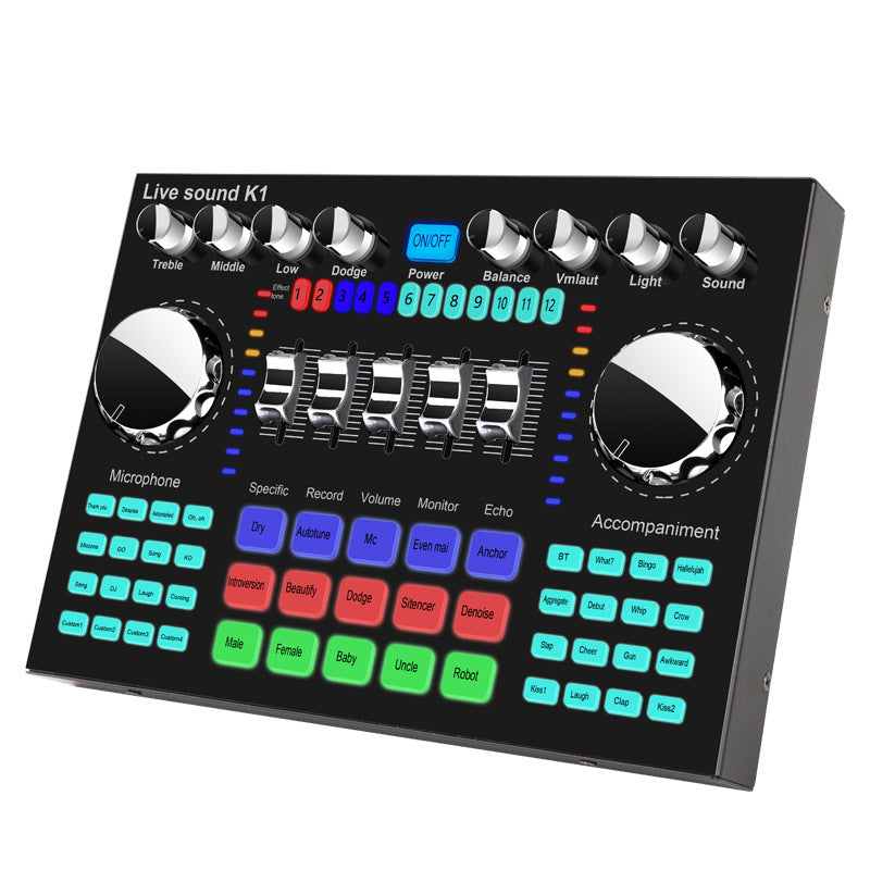 K1 Sound Card Live Equipment Set with Microphone