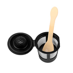 3Pcs/set Coffee&Tea Pod Filters Compatible With Keurig K Cup Coffee System Reusable Coffee Filter With A Coffee Spoon