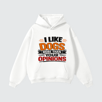 I like Dogs More than Your Opinion Unisex Heavyweight Fleece Pullover Hoodie