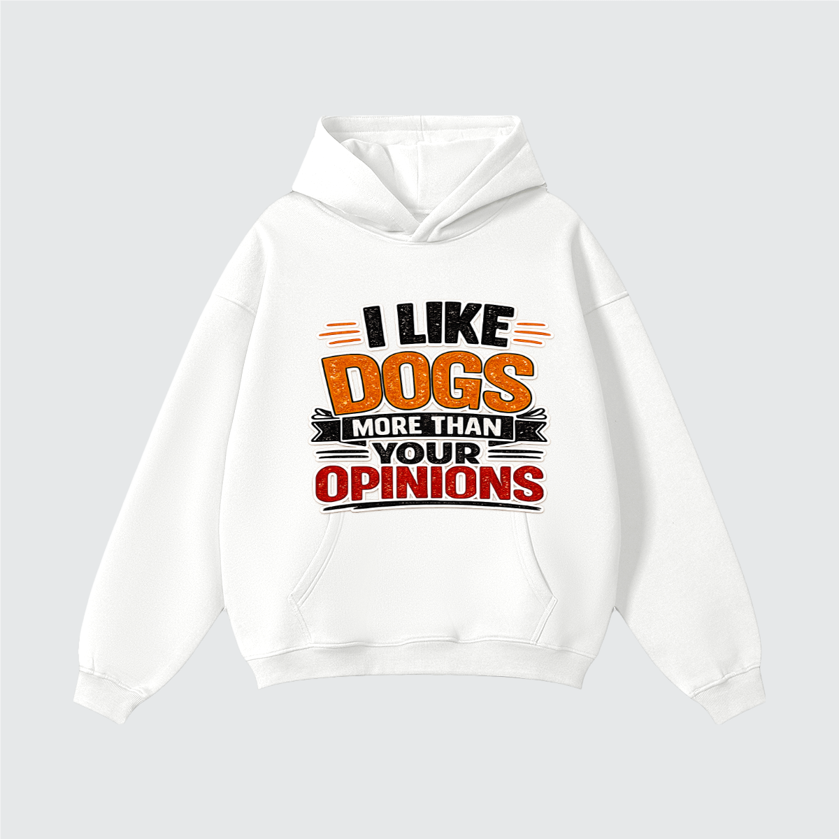 I like Dogs More than Your Opinion Unisex Heavyweight Fleece Pullover Hoodie
