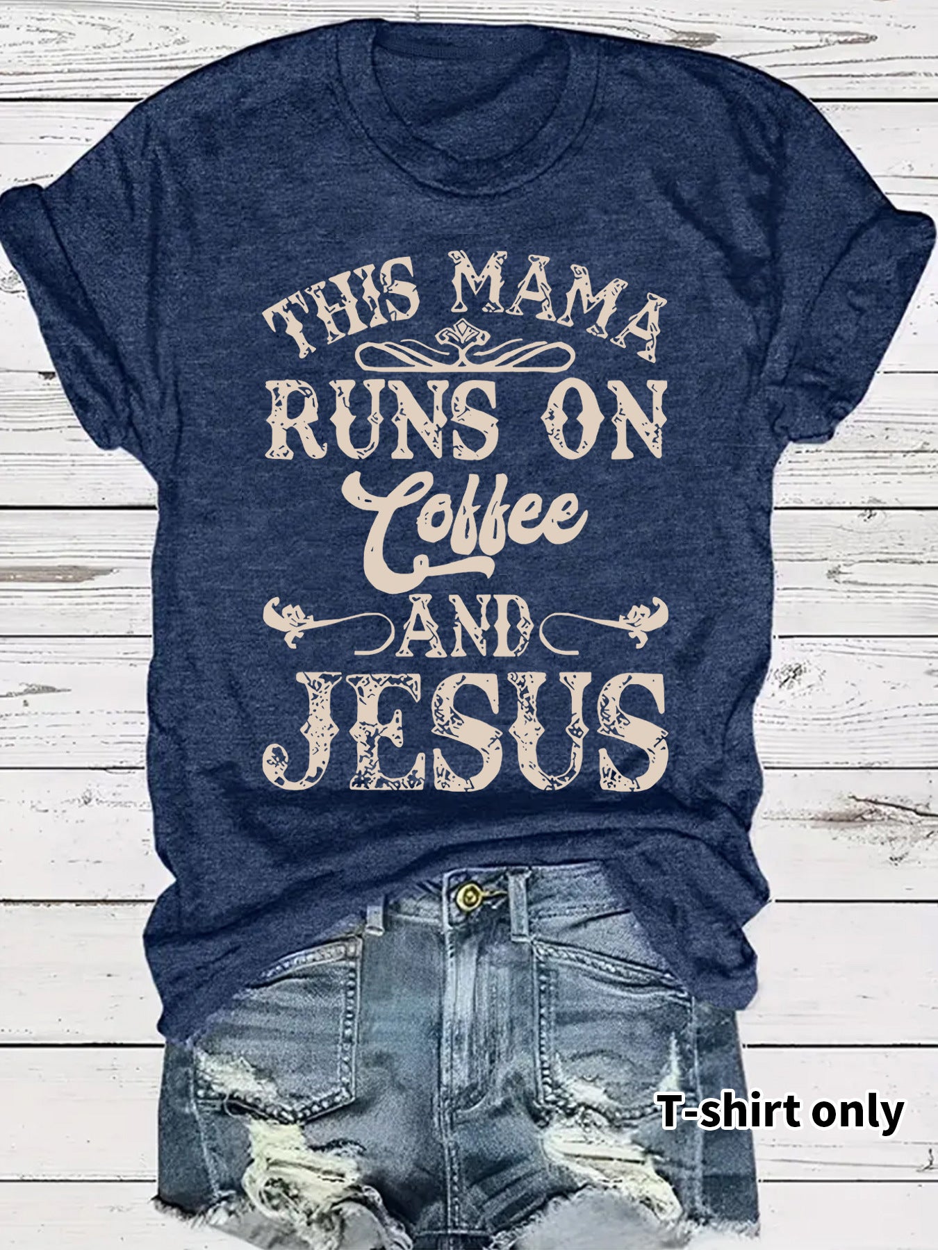 Short sleeved coffee is running