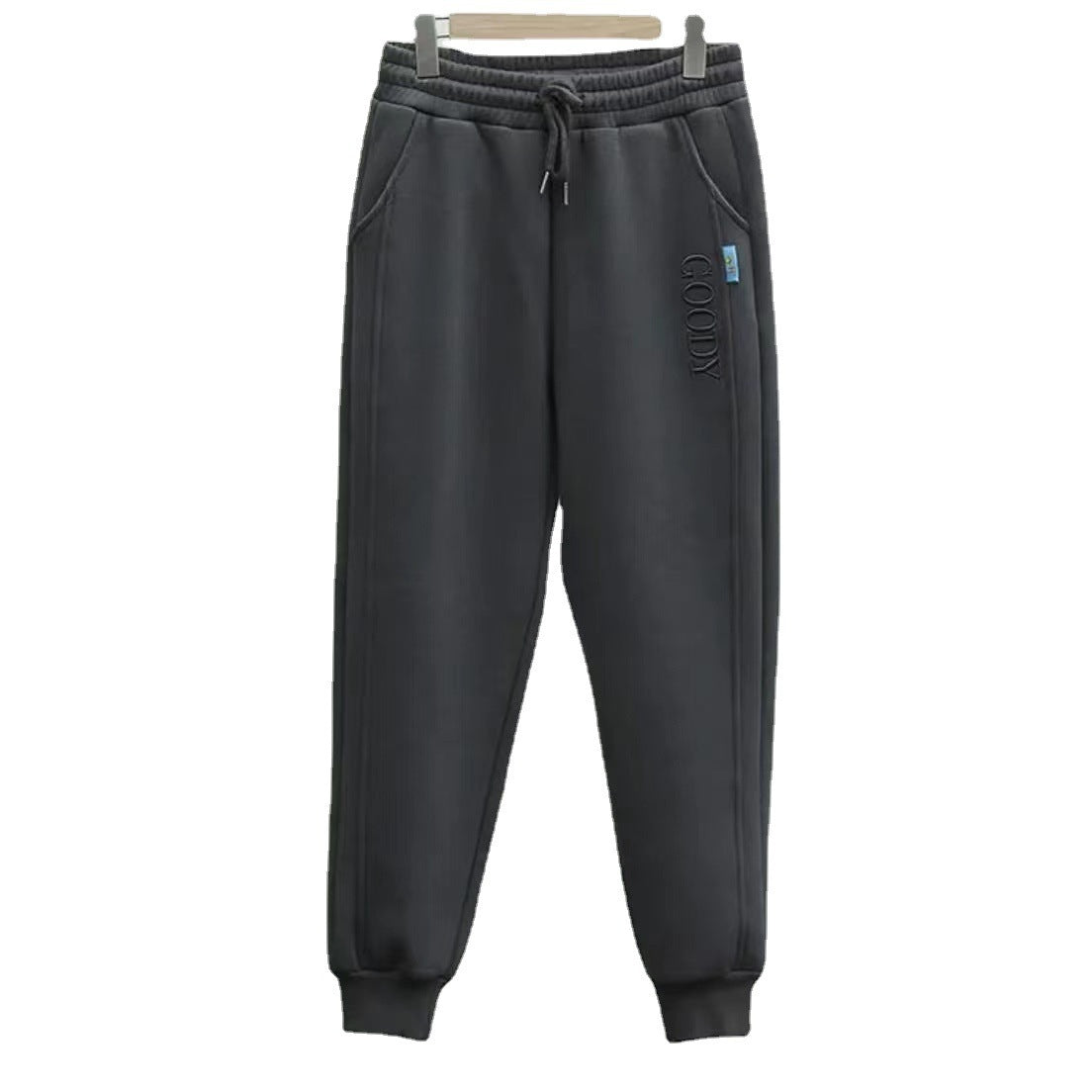Warm Fleece Thickened Women's Pants Winter Loose Cuffed Slimming Elastic Waist Casual Long Trousers Harem Sweatpants