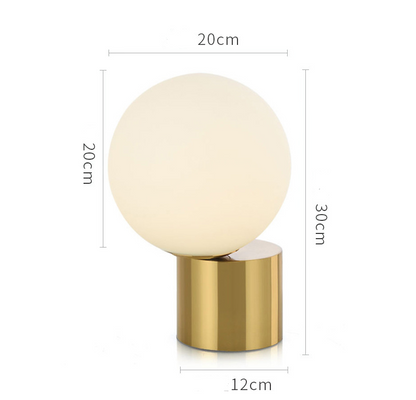 Creative Minimalist Table Lamp, Contemporary Bedside Study Desk Lamp with Marble Base