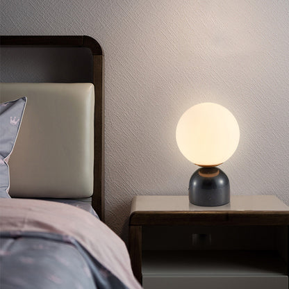 Creative Minimalist Table Lamp, Contemporary Bedside Study Desk Lamp with Marble Base