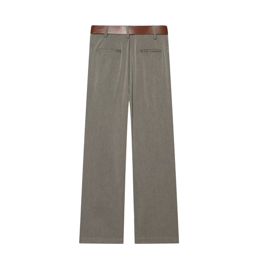 Street straight waistband pants