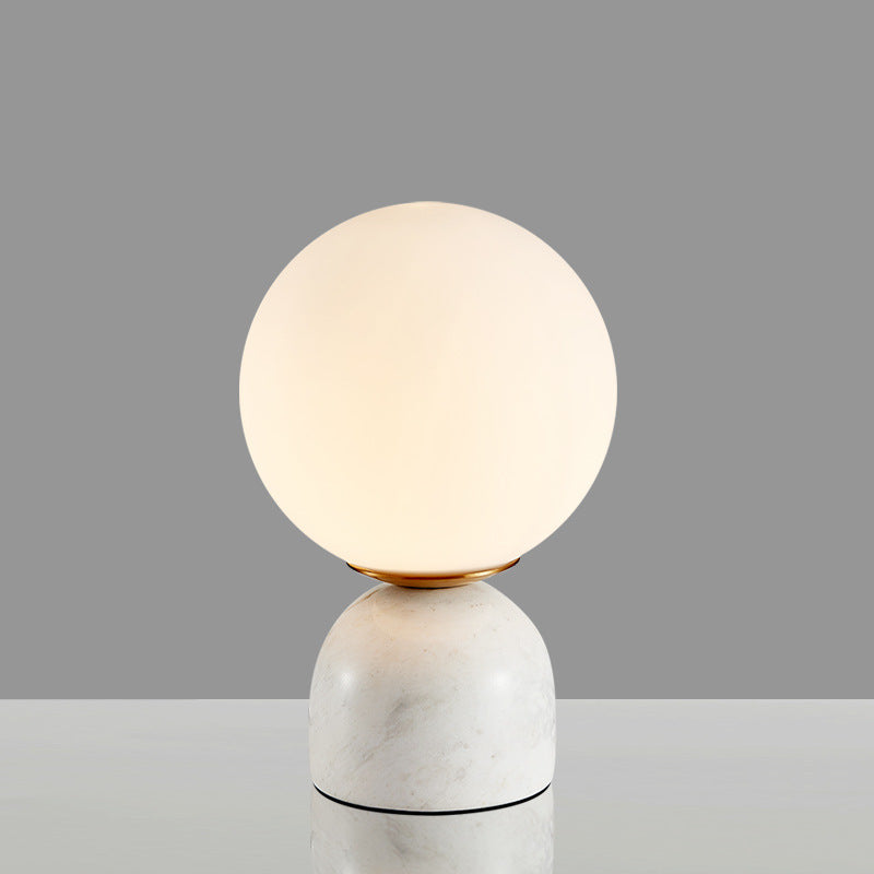 Creative Minimalist Table Lamp, Contemporary Bedside Study Desk Lamp with Marble Base