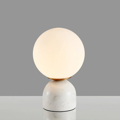 Creative Minimalist Table Lamp, Contemporary Bedside Study Desk Lamp with Marble Base