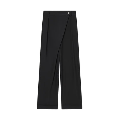 Street asymmetrical waist pants women's clothing