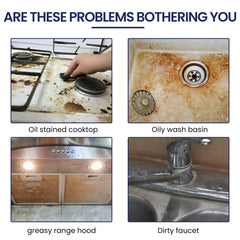 Protective Kitchen Cleaner, Range Hood Kitchenware Heavy Oil Cleaning Strong Decontamination