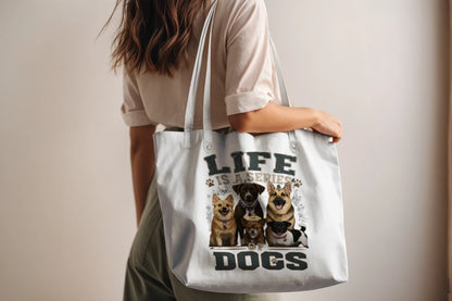 Life is a series of dogs tote