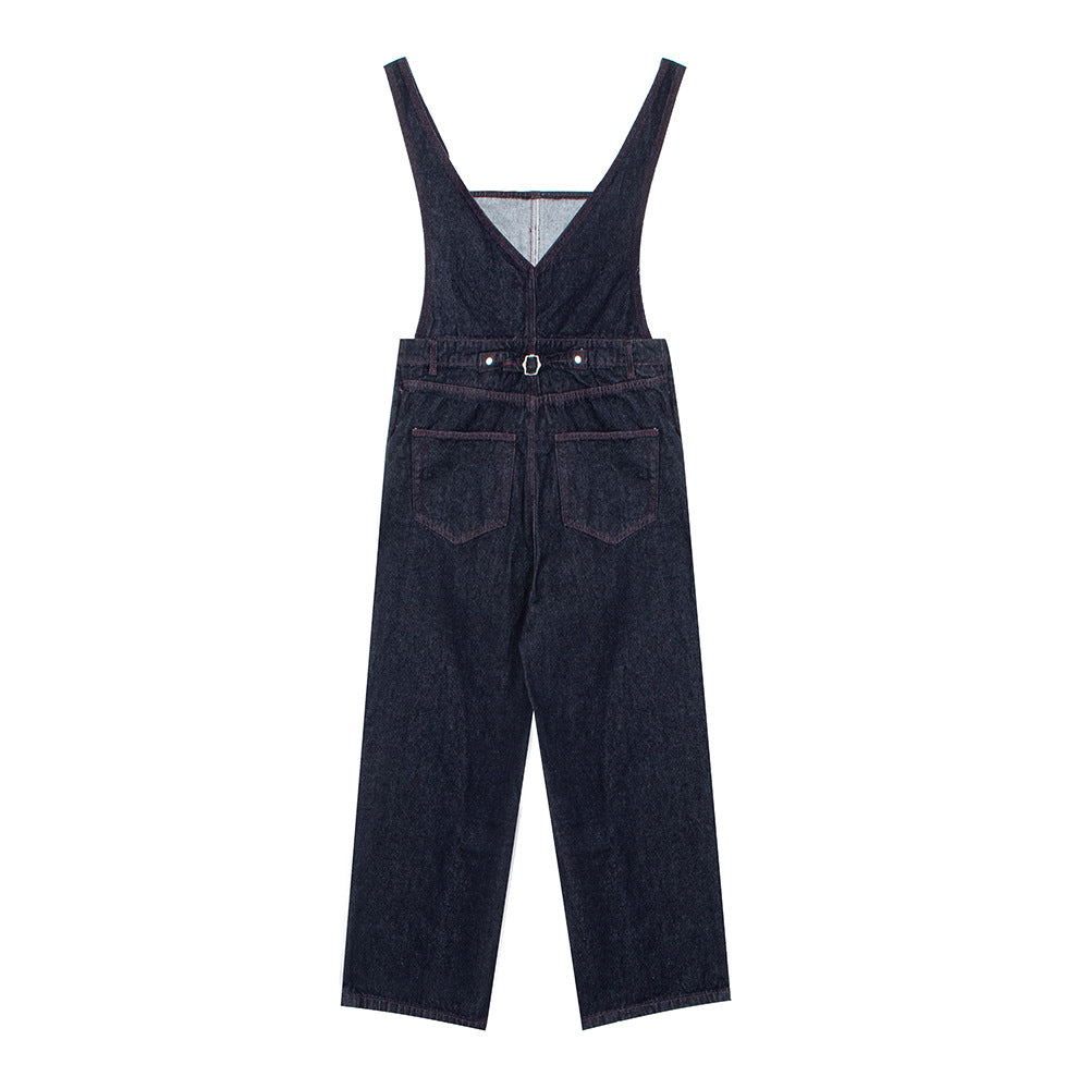 Lazy Style Distressed Denim Overalls for Women,Factory Direct Sale