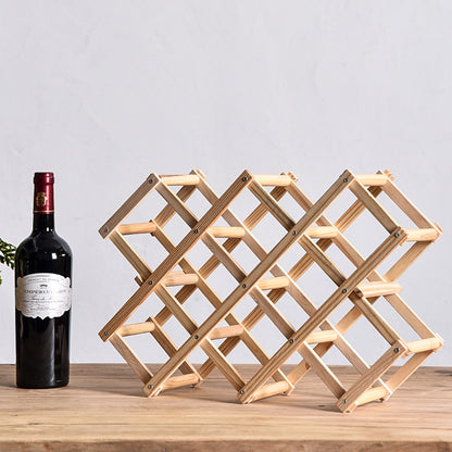 Red Wine Rack Solid Wood Household Small Modern Simple Red Wine Cabinet Display Rack Red Wine Rack
