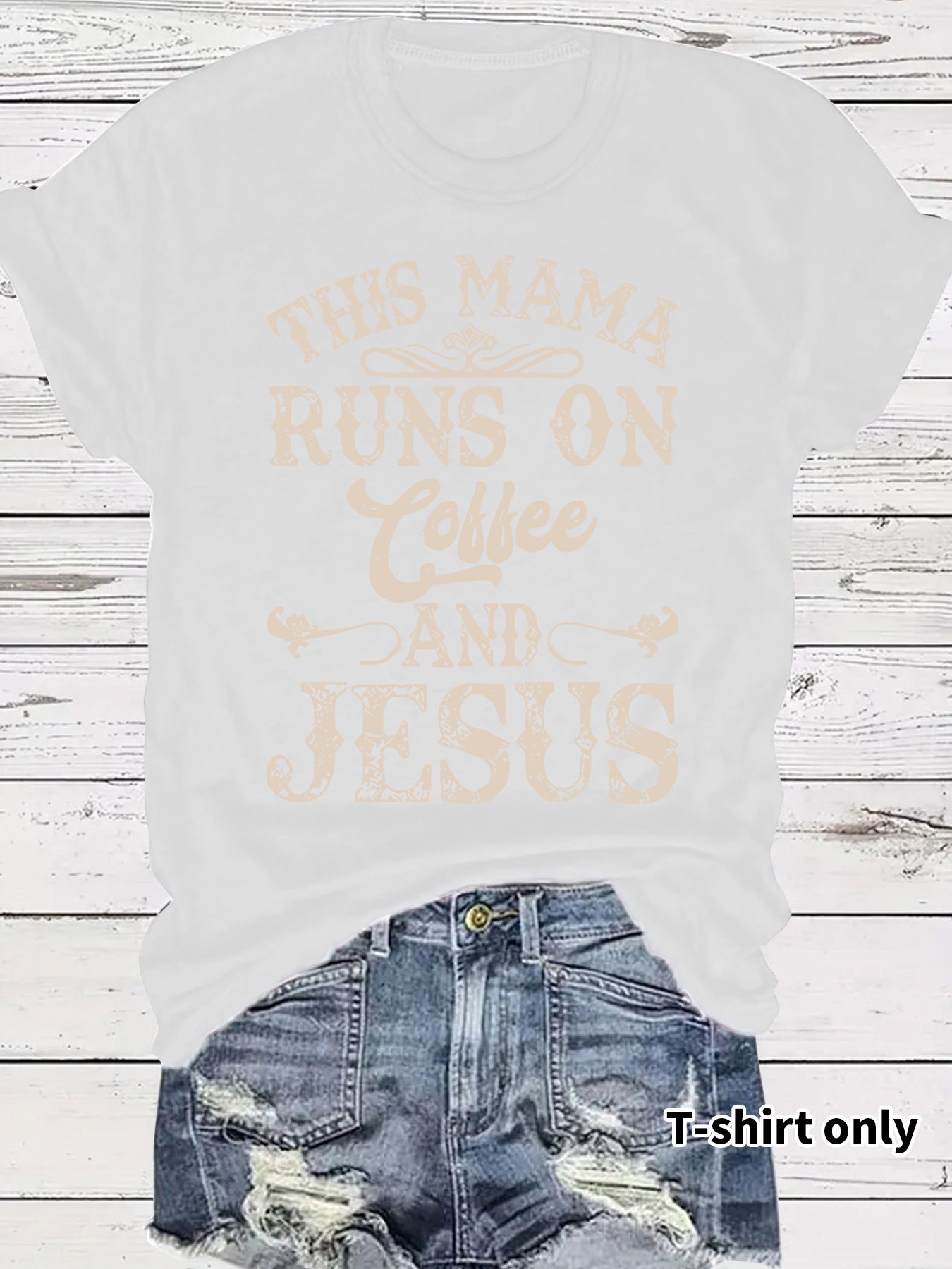 Short sleeved coffee is running