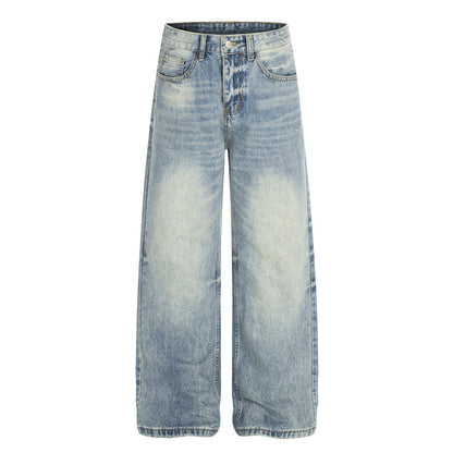 Polish white washed denim pants
