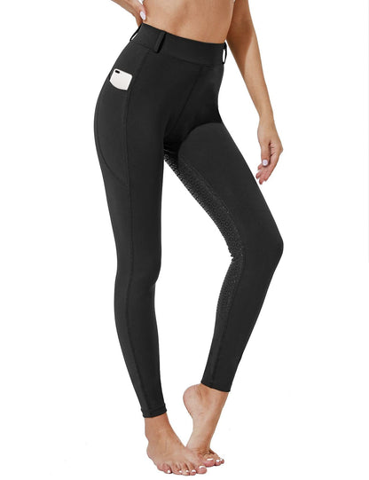 Trousers Outdoor Sports Silicone Anti-Slip Fitted Equestrian Long Pants