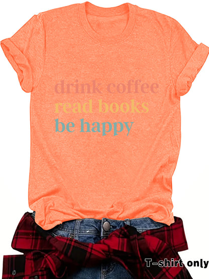 Drink Coffee slogan short sleeves
