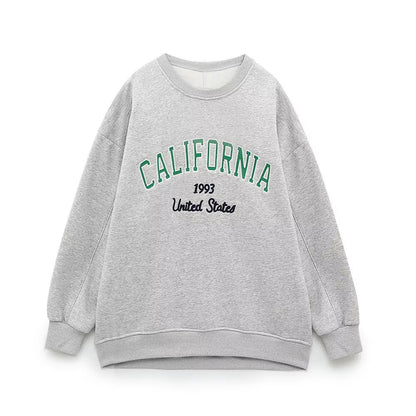 Text embroidered hoodie+jogging pants