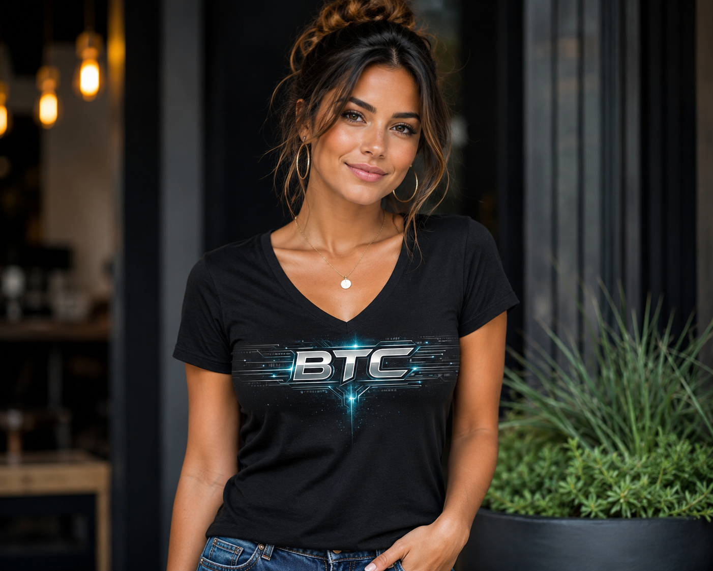 BTC V-neck