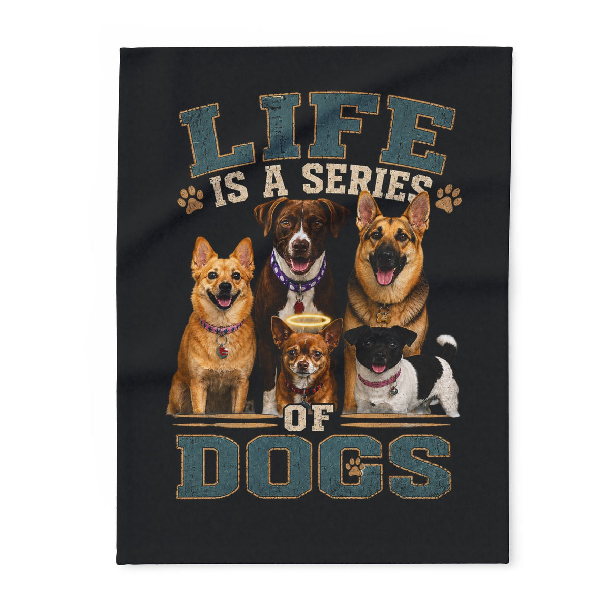Life Is a Series of Dogs   Arctic Fleece Blanket
