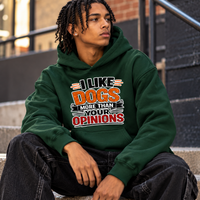 I like Dogs More than Your Opinion Unisex Heavyweight Fleece Pullover Hoodie